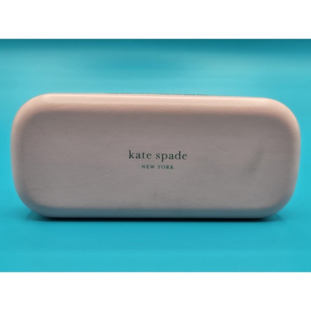 Kate Spade Glasses Case "So Happy To See You" (Pink & Dark Green) Hard New York